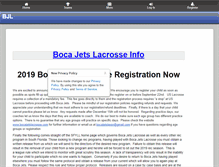 Tablet Screenshot of bocajetslacrosse.com